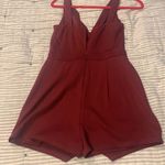 Soprano Maroon Envelope Romper Photo 1