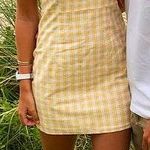 Forever 21 Yellow and white Plaid Dress Photo 0