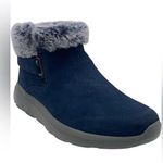 Skechers on the go Navy Blue Fur-Lined Ankle Boots Photo 0