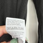 Madewell black place scoop neck plain solid black long sleeve top rib size small Photo 5