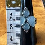 Genuine Aquamarine Sterling Silver Ring Size 8 Photo 6