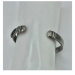Until there's a cure HIV awareness silver cuff bracelet Photo 3