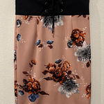 Floral Black and Pink Women's Skirt Size S Photo 0