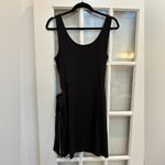 Lulus Fashion Forward Black Sleeveless Faux-Wrap Mini Size Large L NWT Photo 5