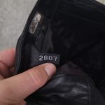 Vintage Loffs Black Leather High Waisted 80s Pencil Skirt size 10M Glam Punk Photo 5