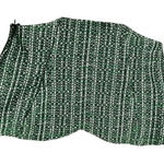ZARA  green white‎ boucle tweed crop bustier corset top Small flawed gem Photo 0