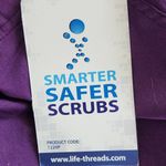 Life Threads Antimicrobial Purple Cargo Scrubs NWT Size Medium Petite Photo 8