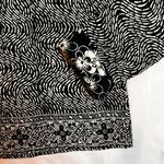 Reversible Floral Quilted Jacket Patchwork Casual Studio Black Pattern SZ S Photo 7