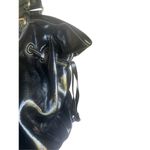 Dooney & Bourke Medium Chiara Patent Leather Drawstring Satchel Bag Black Photo 3