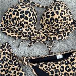 Salt + Cove Animal Print Bikini Brown Size M Photo 5