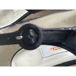 Talbots Vintage  Satin with beads and genuine leather inside the sole Hills Pun Photo 7