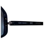 Tory Burch TY7022 Black Plastic Frame Blue Lens Square Sunglasses Photo 2