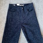 Levi's RARE Big E  Black Textured Floral Print Ribcage Straight Jeans New! 29 Photo 6