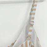 Dippin' Daisy's Womens Bliss Neutral Striped One Piece Swimsuit Size XL Tan White Photo 5