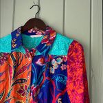 Soft Surroundings  Hermosa Floral Embroidered Tunic Top Blouse Long Sleeve PS Photo 3