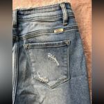 KANCAN Womens Blue Jeans Size 7/27 Distressed Denim Mid Photo 3