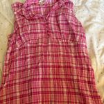 Betsey Johnson Y2K cute trendy pink plaid tank top Photo 0