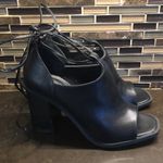 Truffle Collection  chunky black block heel open toe women’s‎ size 7 38 Photo 3