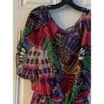 Xhilaration Women's Multicolor Sheer Elastic Waist Summer Swim Cover Up OSFM Photo 1