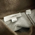 Vince . | Mock Neck Brown Long-Sleeve Short Sweatshirt Dress Relaxed Fit | XL Photo 6