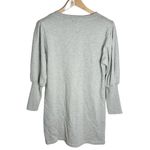 J.Crew Original cotton terry puff-sleeve sweatshirt dress in light grey size XS Photo 2