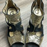 Guess Black and Gold Sparkle 5.25” Heels Size 8.5 Photo 8