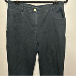 St. John Women’s  Caviar Size 8‎ Made in USA Straight Leg Black Pants Photo 1