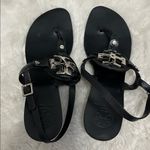 Tory Burch  Holly 2 Slingback Heeled Sandals Black Silver Photo 4