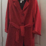 FINAL MARKDOWN Ladies’ Mary Kay Star Car Coat w/Belt (L) Red Size L Photo 0