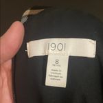 1901  Black and Gold Plaid Midi Dress Photo 2