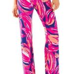 Lilly Pulitzer Georgia May Palazzo - Bomber Blue Plume Bloom Pants Photo 0