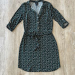 Enfocus Studio Womens En Focus Studio Green Printed Mini Dress - 6 Photo 0