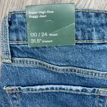 Wild Fable  blue Super High-Rise Baggy Jeans size 00/24 waist 42 Long Photo 1