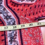 Free People Free‎ People Moonlight Mile Woven Top Hot Coral Floral Size Small Photo 8