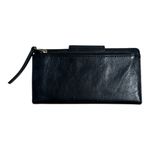Fossil Black Leather Women's Wallet Fold Over Snap Credit Card Slots Zipper Photo 1