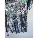 Winton + Waits Women Floral Bombay Blue Kimono Duster Open Front Boho OSFM Beach Size undefined Photo 12