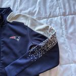 Reebok Vintage Y2K New England Patriots Jacket Women Size Medium Blue White  NFL Photo 2
