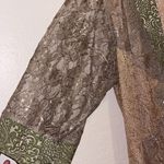 Metaphor Vintage  Kimono Fairycore Woodland Nymph Lace Green Cream Large Photo 3