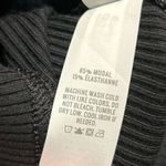 Aerie  Offline Thumbs Up Heavyweight Ribbed Knit Wide Leg Pants Black XS Short Photo 6