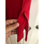 Victoria's Secret Vintage red pajama dress V neck embroidered women's size large Photo 9