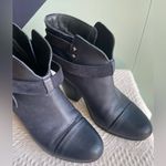 Rag and Bone navy leather harrow stacked heel ankle boots 37.5 Photo 1