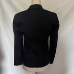 Anne Klein Y2K  Pinstripe Womens Blazer Sz OP Gray Career Quiet Luxury Academia Photo 5