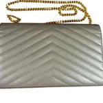 Yves Saint Laurent YSLwalllet on chain wok Gray Photo 4