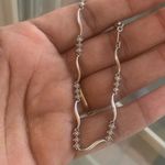 10k White Gold Diamond Wave Bracelet Photo 5
