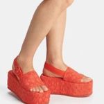 Coach  Noelle Terry Cloth Sandal, Red Orange Size 11 Comes in Box - SOLD OUT! Photo 0