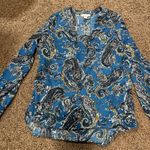 Allison Joy  Blue Paisley Blouse  Photo 0