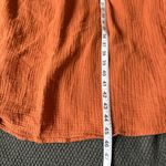 Madewell  Small Cotton Muslin Rust Midi Dress Photo 11