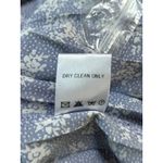 Saving Paige Floral Lace Pleated Midi‎ Dress Women's Size S Blue Modest Dainty Photo 6