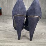 Elizabeth and James Vintage  black / blue stiletto heeled pumps size 7 Photo 3