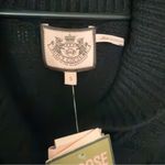 Juicy Couture Vintage Black  Small Cable Knit Shawl Cardigan Sweater Wool Blend Photo 3